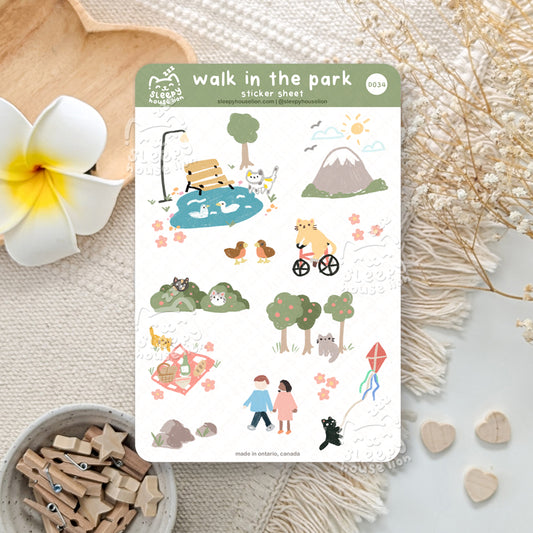 Walk in the Park 4x6 Paper Sticker Sheet