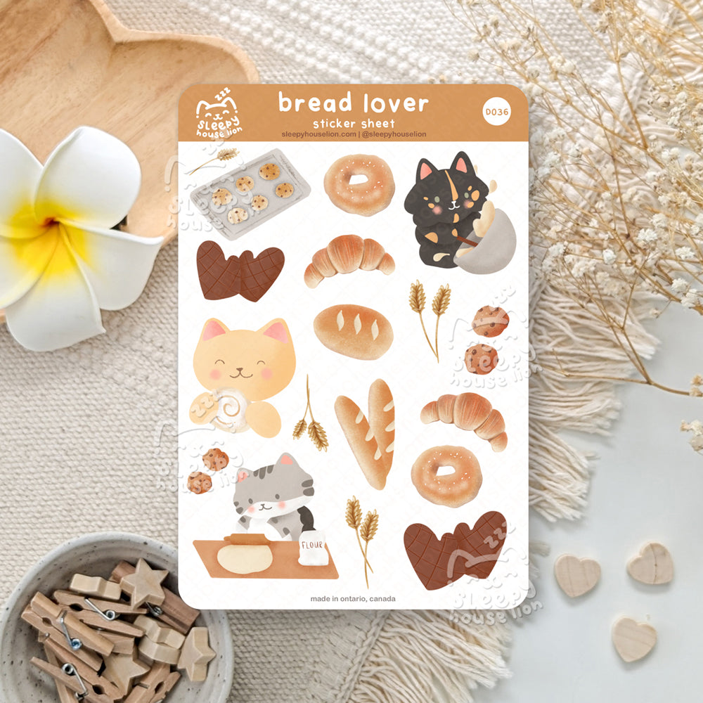 Bread Lover 4x6 Paper Sticker Sheet