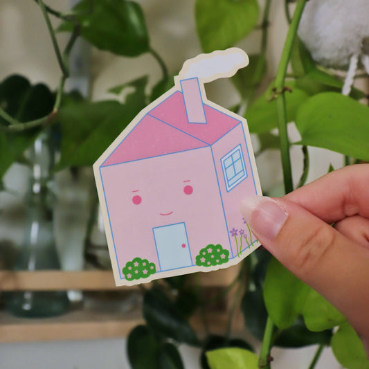 Happy Home Glossy Sticker