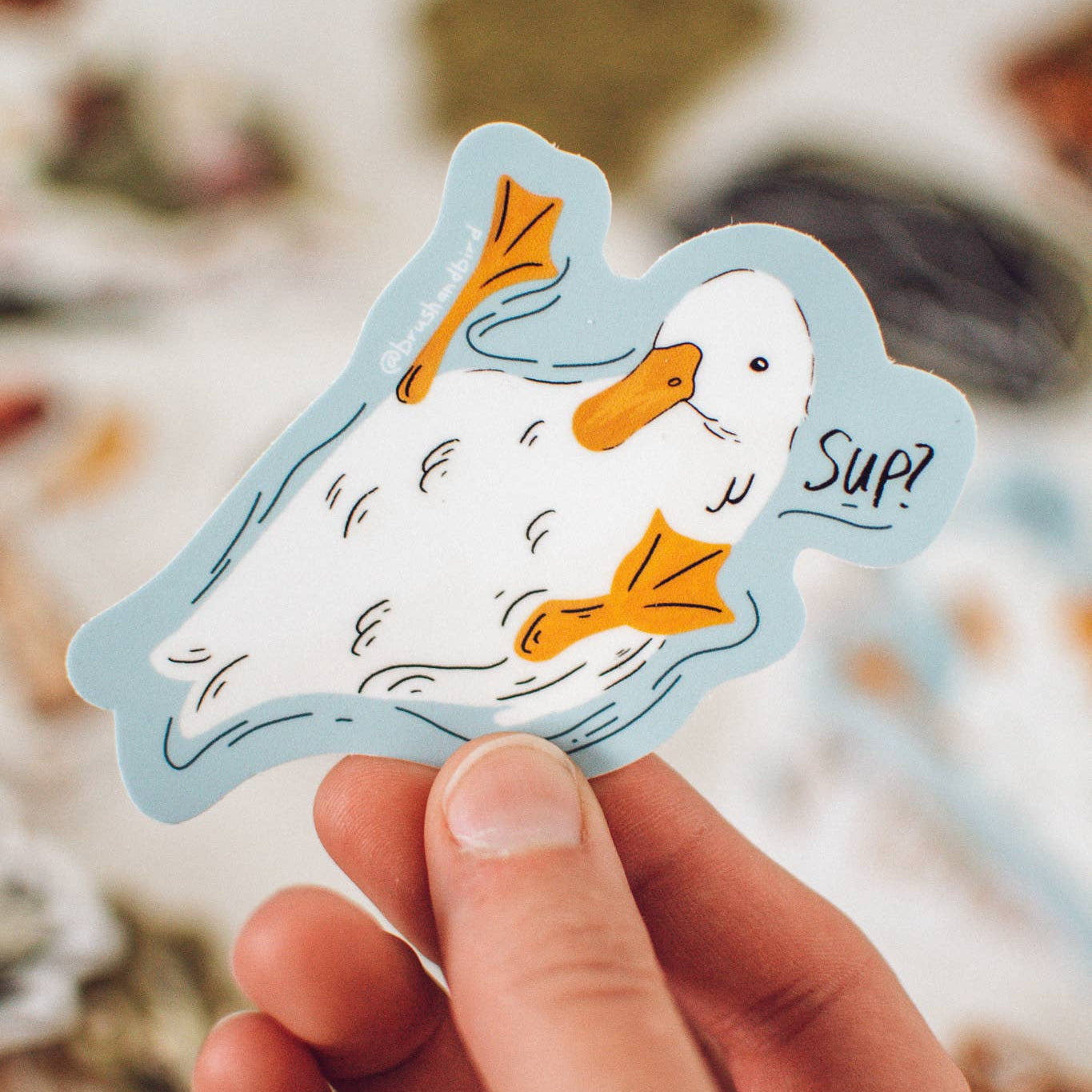 Sup Duck Sticker