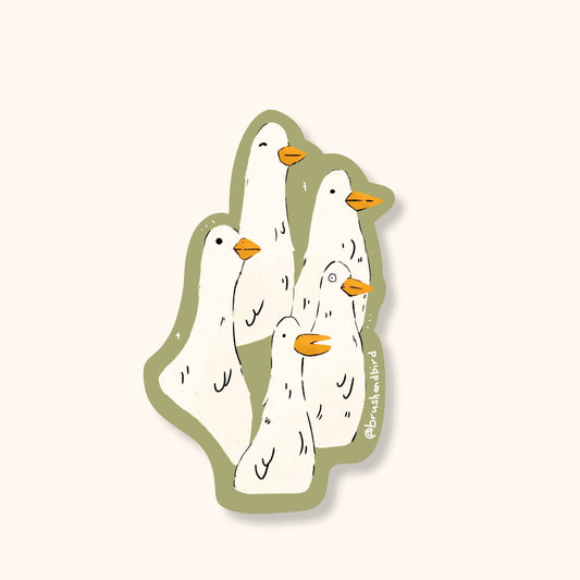 Duck Group Sticker