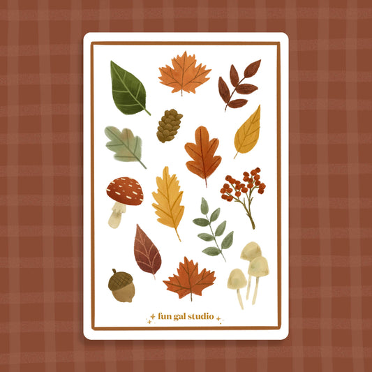 Forest Foliage Sticker Sheet