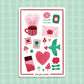 Love is in the Air 4x6 Paper Sticker Sheet