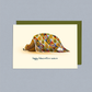 Happy Hibernation Season Quilt Bear Greeting Card