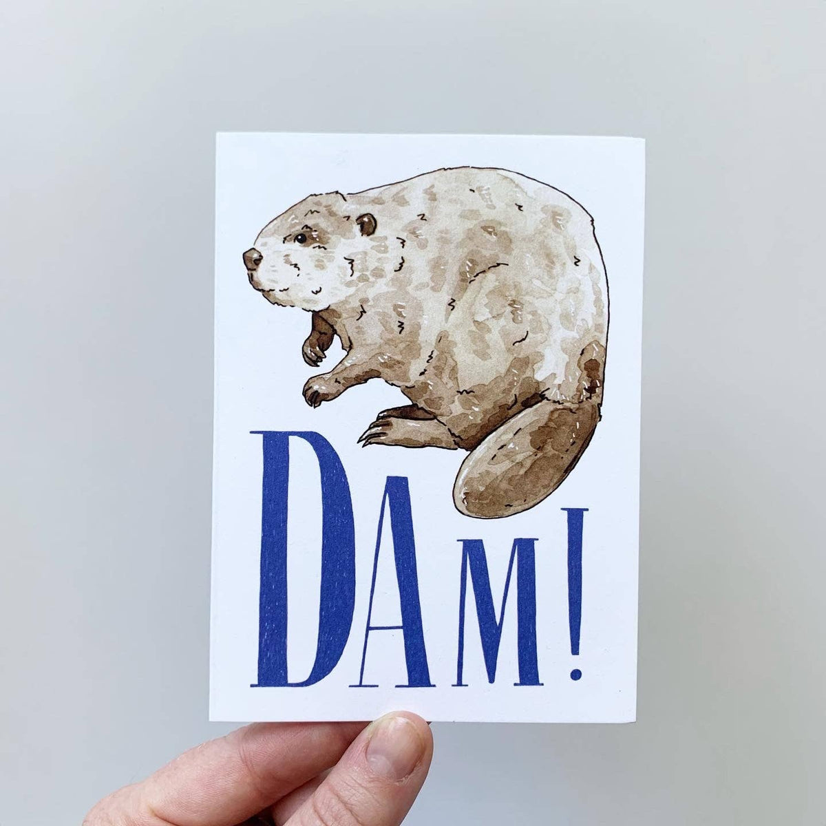 Dam! Beaver Greeting Card