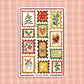 Christmas Stamps 4x6 Paper Sticker Sheet
