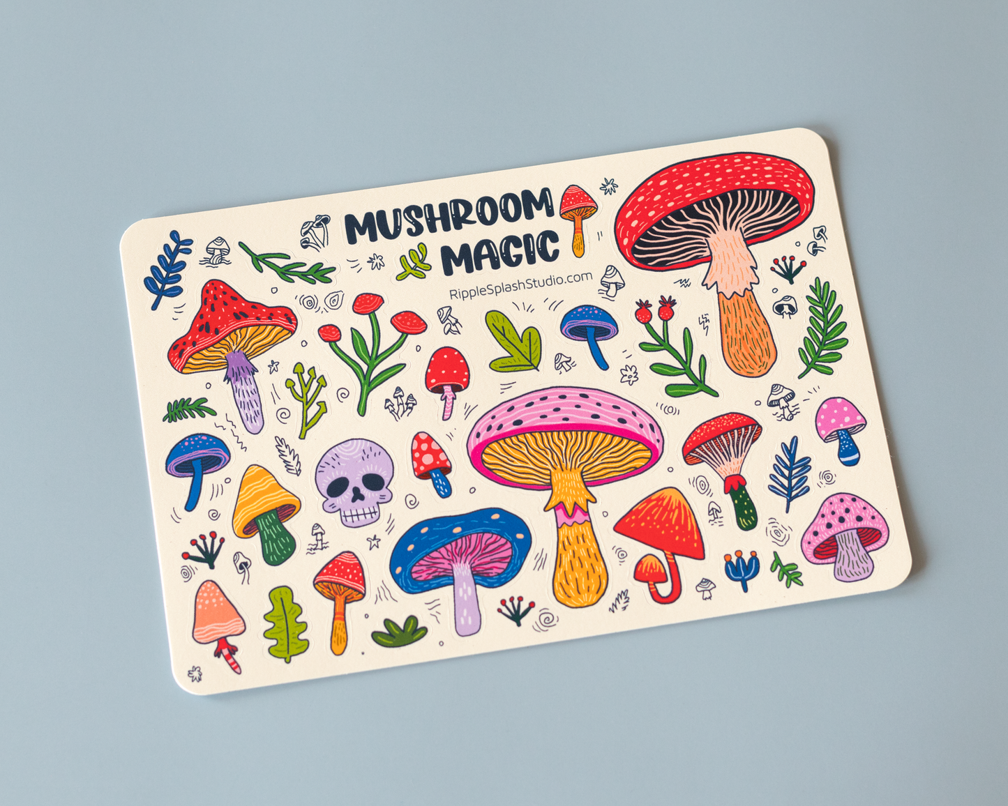 Mushrooms Sticker Sheet