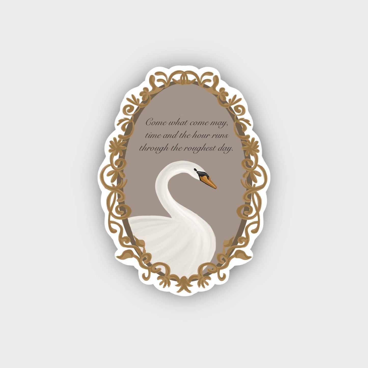 MacBeth Swan Sticker