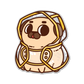 Clear Raincoat Puglie Clear Sticker