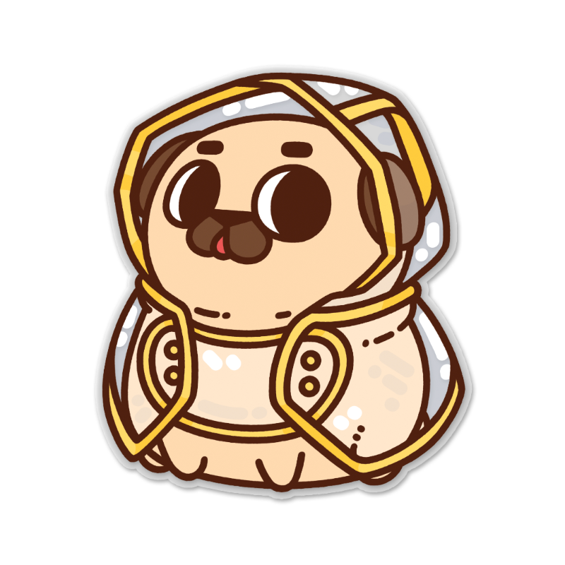 Clear Raincoat Puglie Clear Sticker