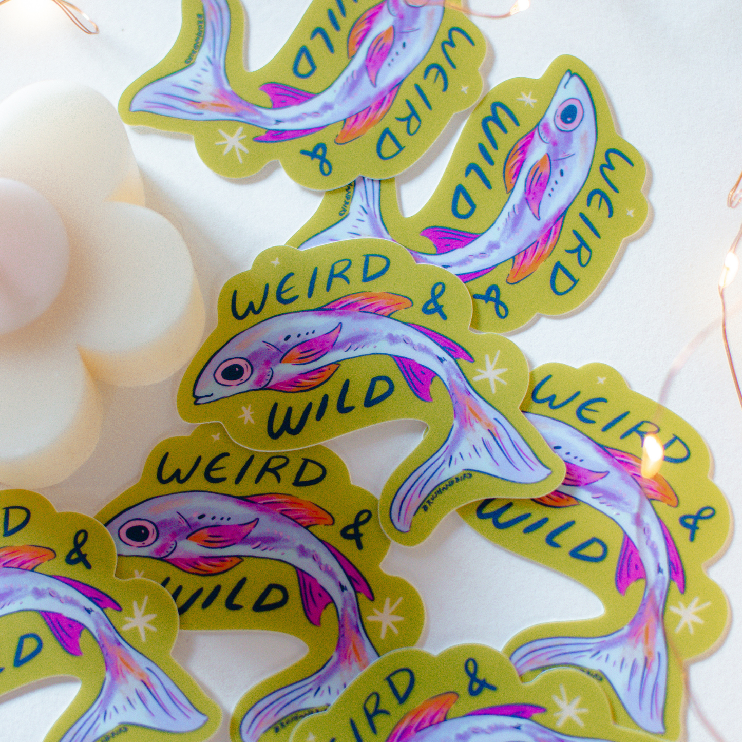 Weird and Wild Fish Sticker
