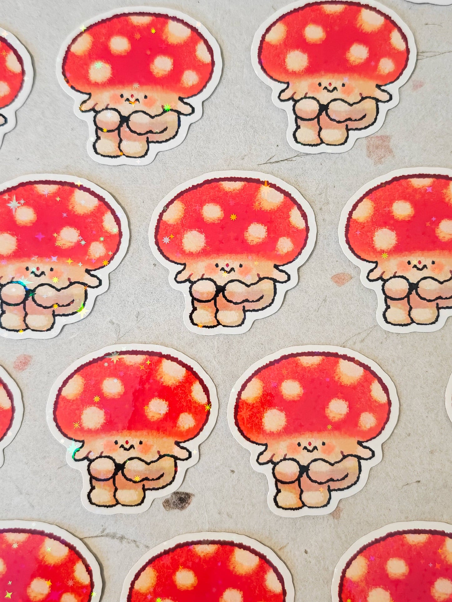 Holographic Fungi Vinyl Sticker
