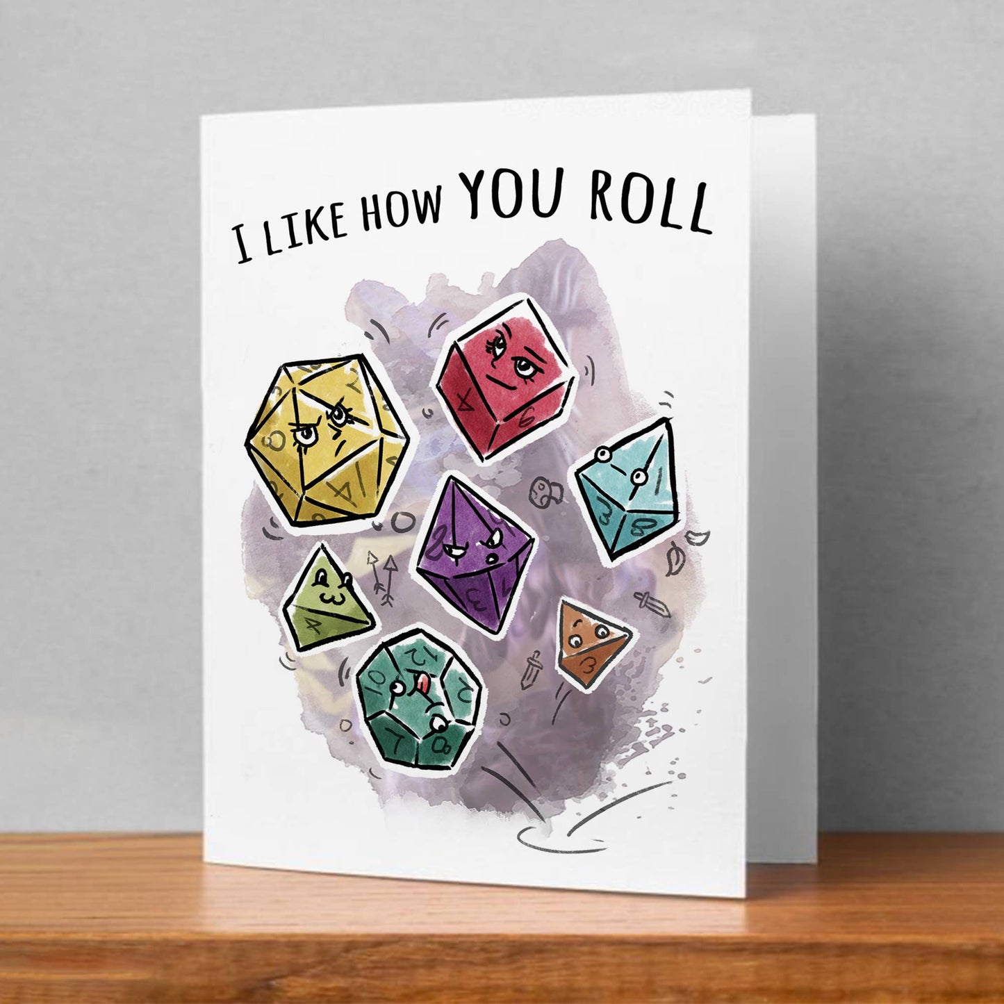 I Like How you Roll D&D Card