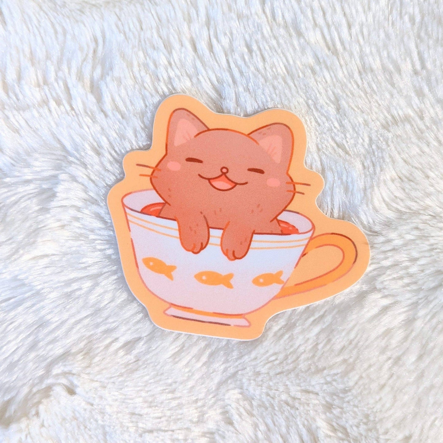 Kit-tea Sticker