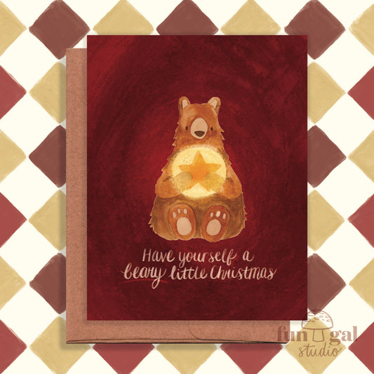 Beary Little Christmas Greeting Card