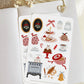 Christmas Kitchen 4x6 Sticker Sheet