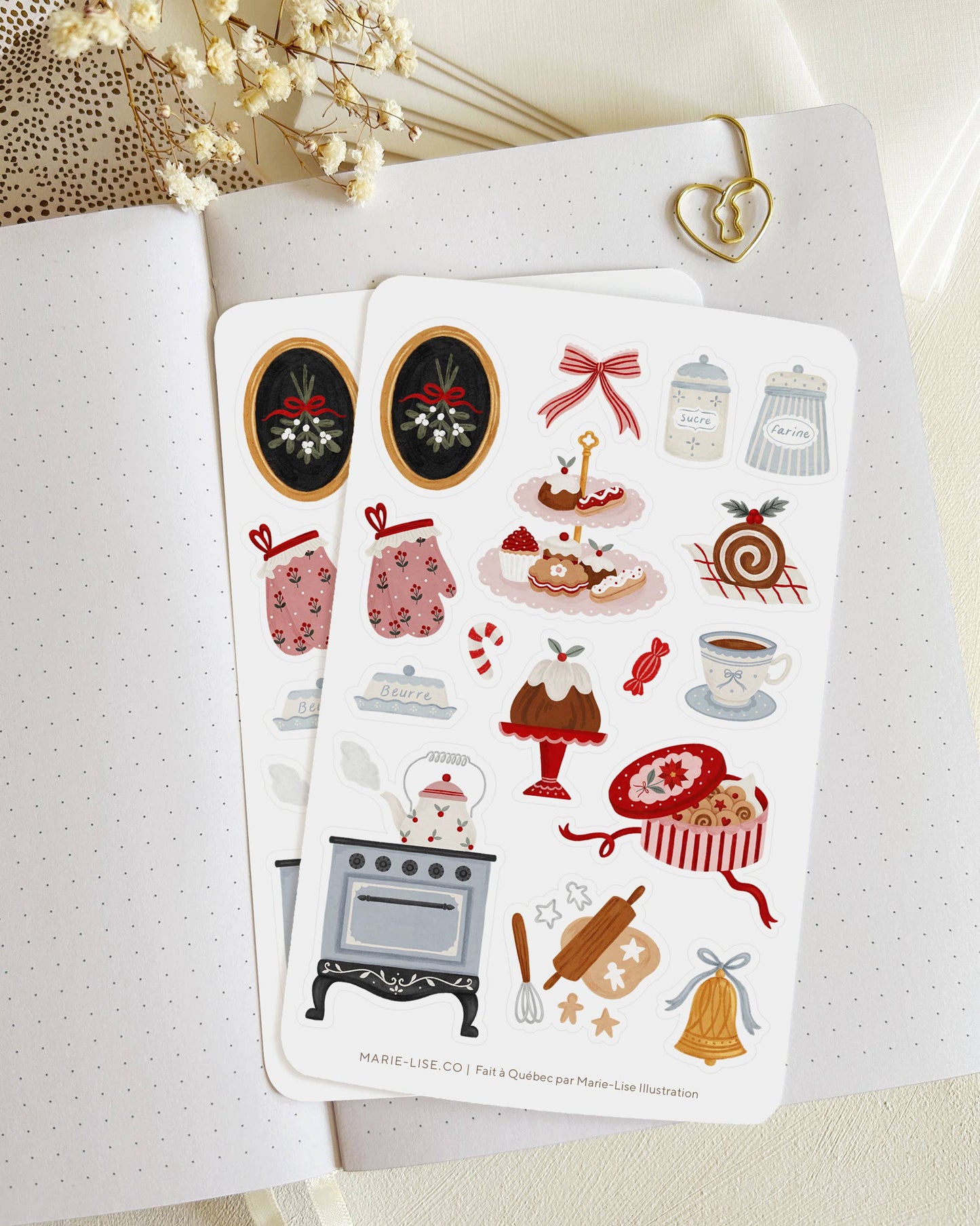 Christmas Kitchen Sticker Sheet
