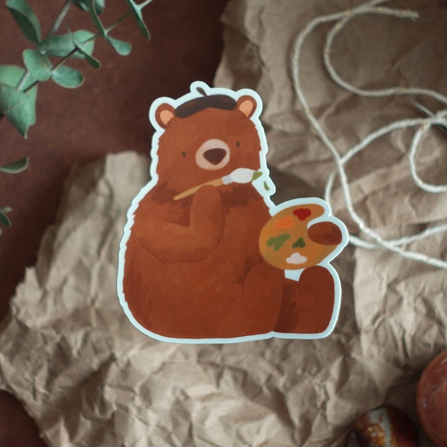 Bear Ross Artist Bear Sticker