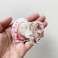Dancing Hippopotamus Vinyl Sticker