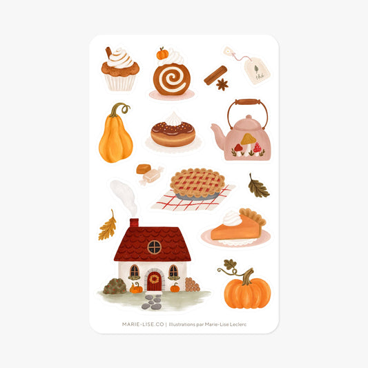Fall Harvest Sticker Sheet