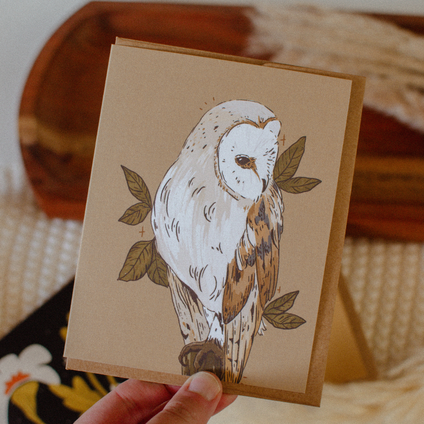 Barn Owl Greeting Card