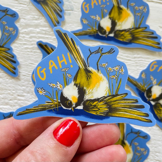 Gah Chickadee Sticker