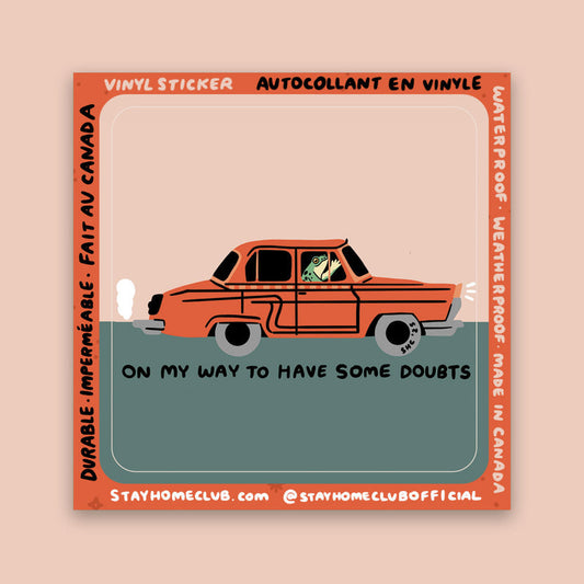 Have Some Doubts Frog Sticker