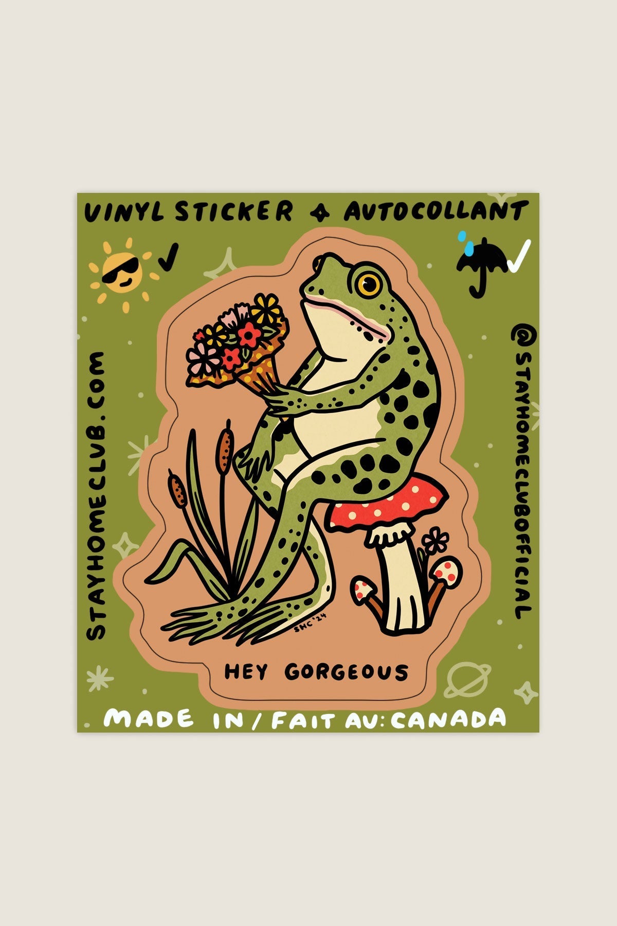 Hey Gorgeous Sticker