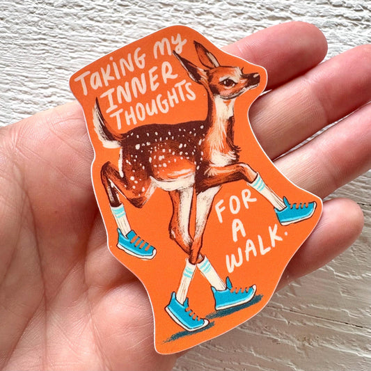 Inner Thoughts Deer Sticker