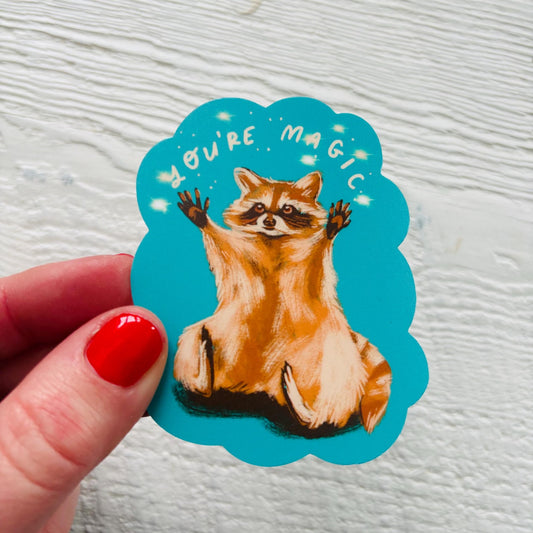 Magic Raccoon Sticker