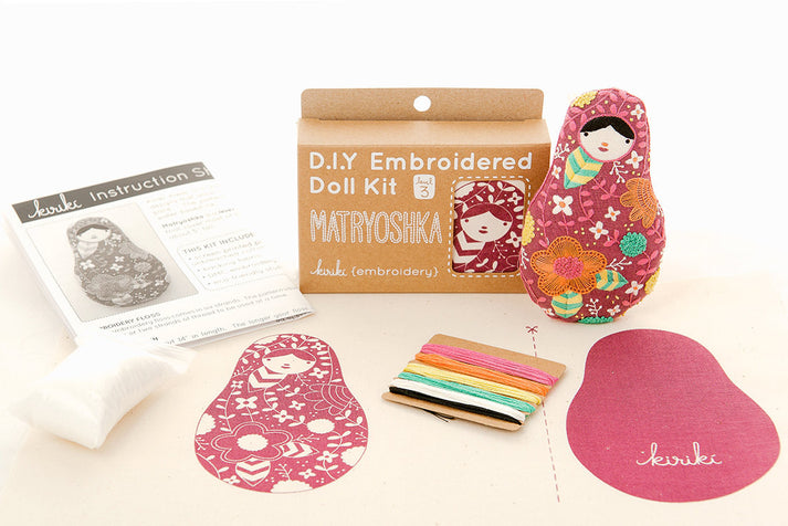 Embroidered Doll Kit - Matryoshka Level 3