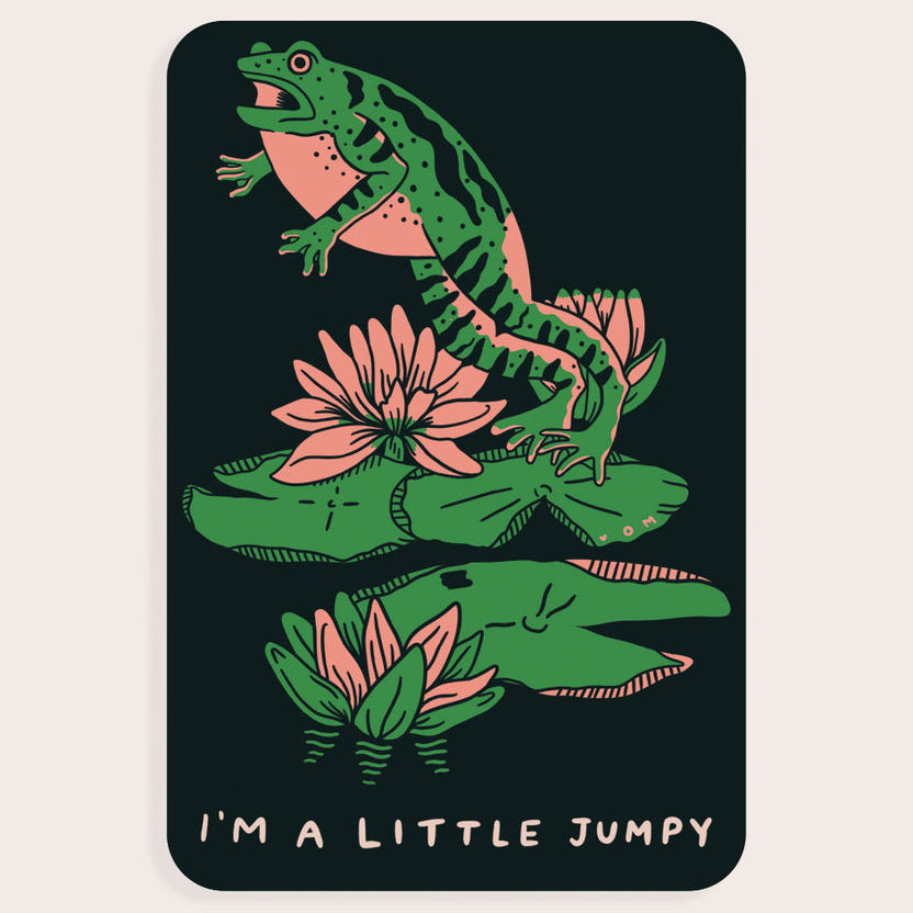 A Little Jumpy Frog Sticker