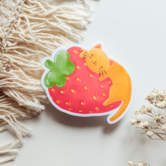 Giant Strawberry Sticker