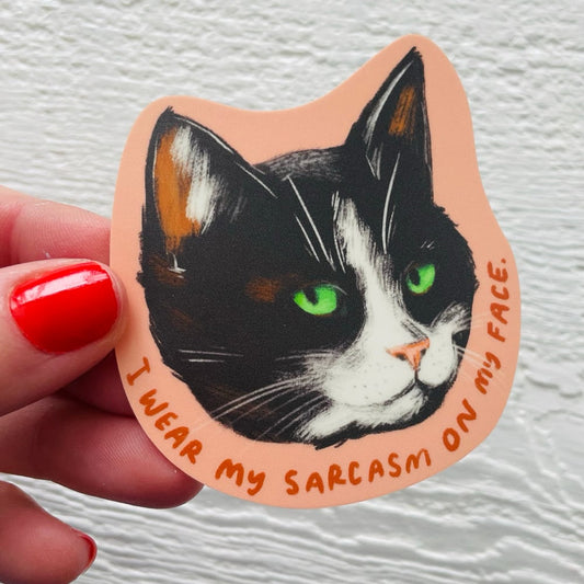 Sarcasm Cat Sticker