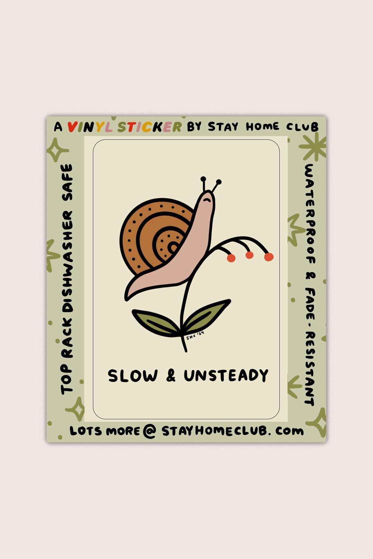 Slow and Unsteady Snail Sticker