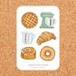 Baked Goods 4x6 Vinyl Sticker Sheet