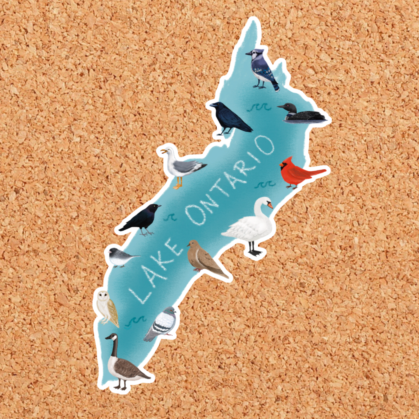 Birds of Lake Ontario Sticker
