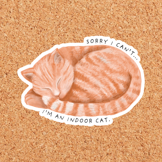 Indoor Cat Sticker
