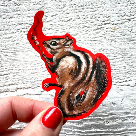 Toasty Marshmellow Chipmunk Sticker