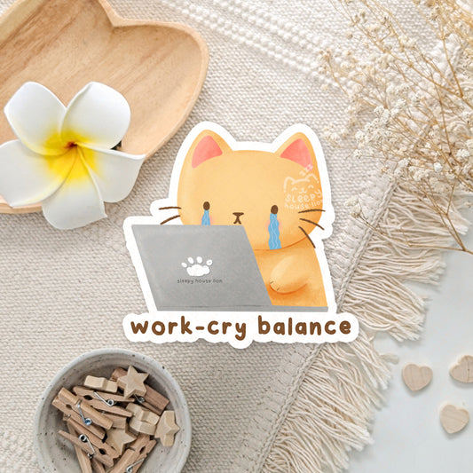 Work-Cry Balance Sticker
