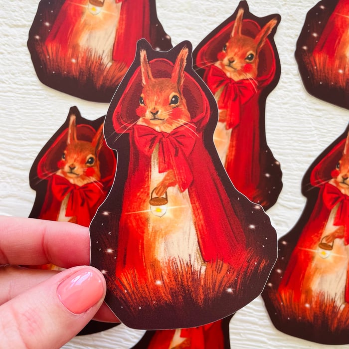 Yuletide Squirrel Sticker