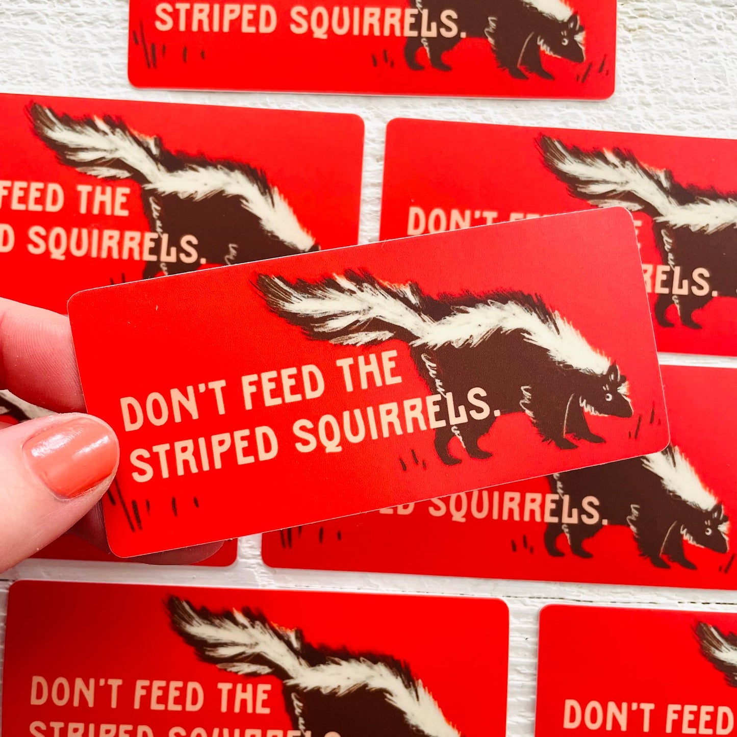 Striped Squirrels Sticker