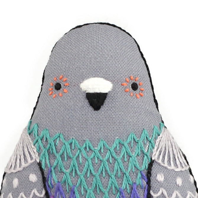 Embroidered Doll Kit - Pigeon Level 2