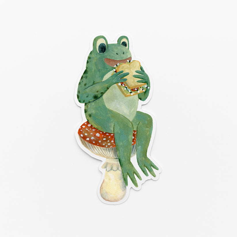 Frog's Sandwich Vinyl Sticker