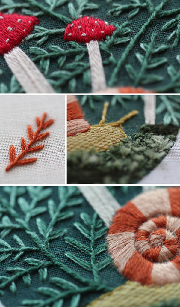 Embroidery Stitch Sampler - Forest Floor