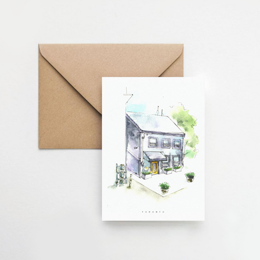 Yellow Door Mini Print/Postcard