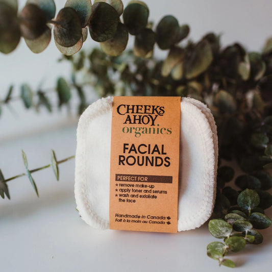 Organic Cotton Facial Rounds 12 Pack