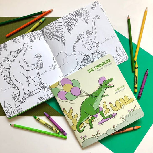 The Dinosaurs Colouring Book