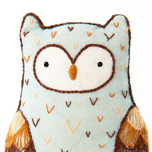 Embroidered Doll Kit - Horned Owl Level 2