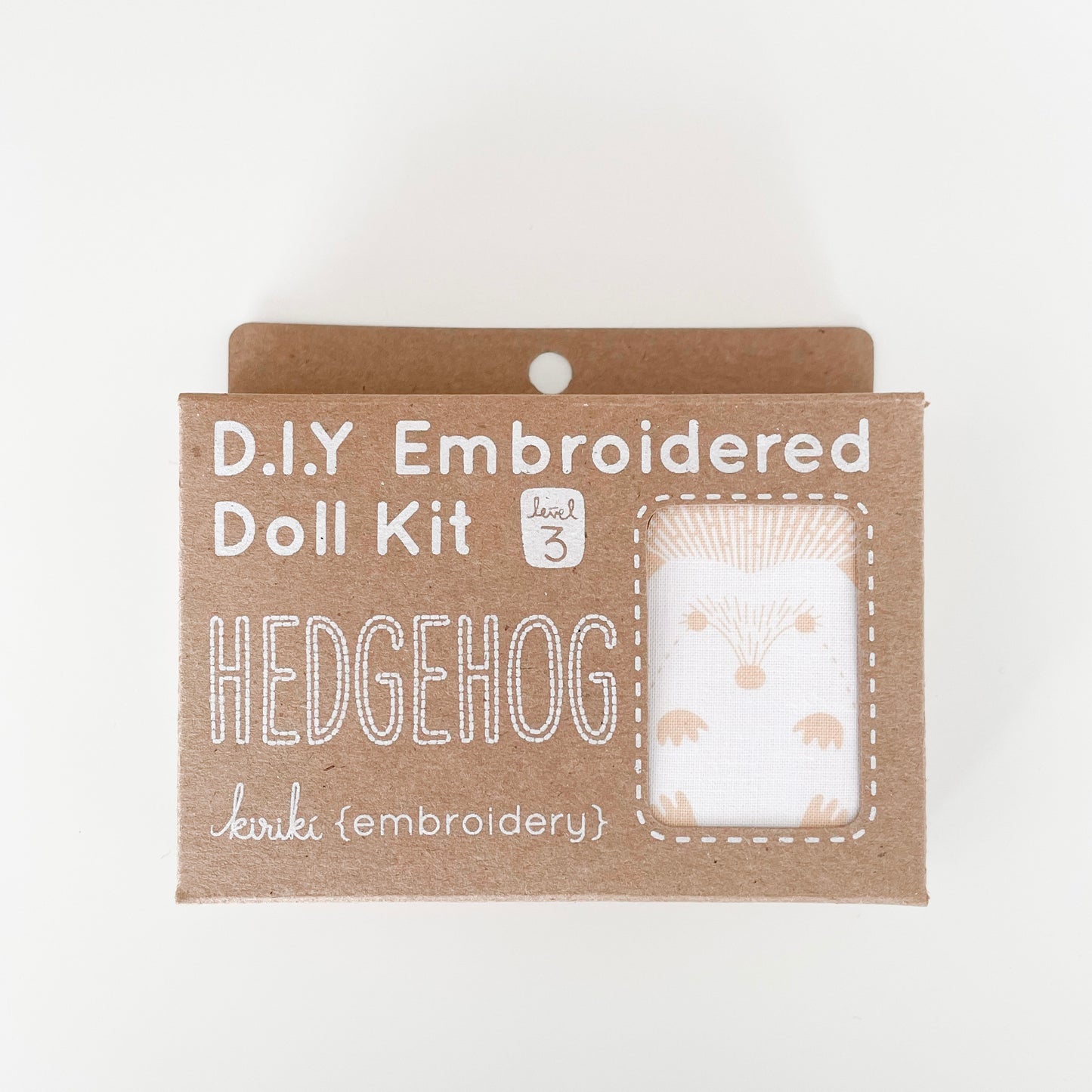 Embroidered Doll Kit - Hedgehog
